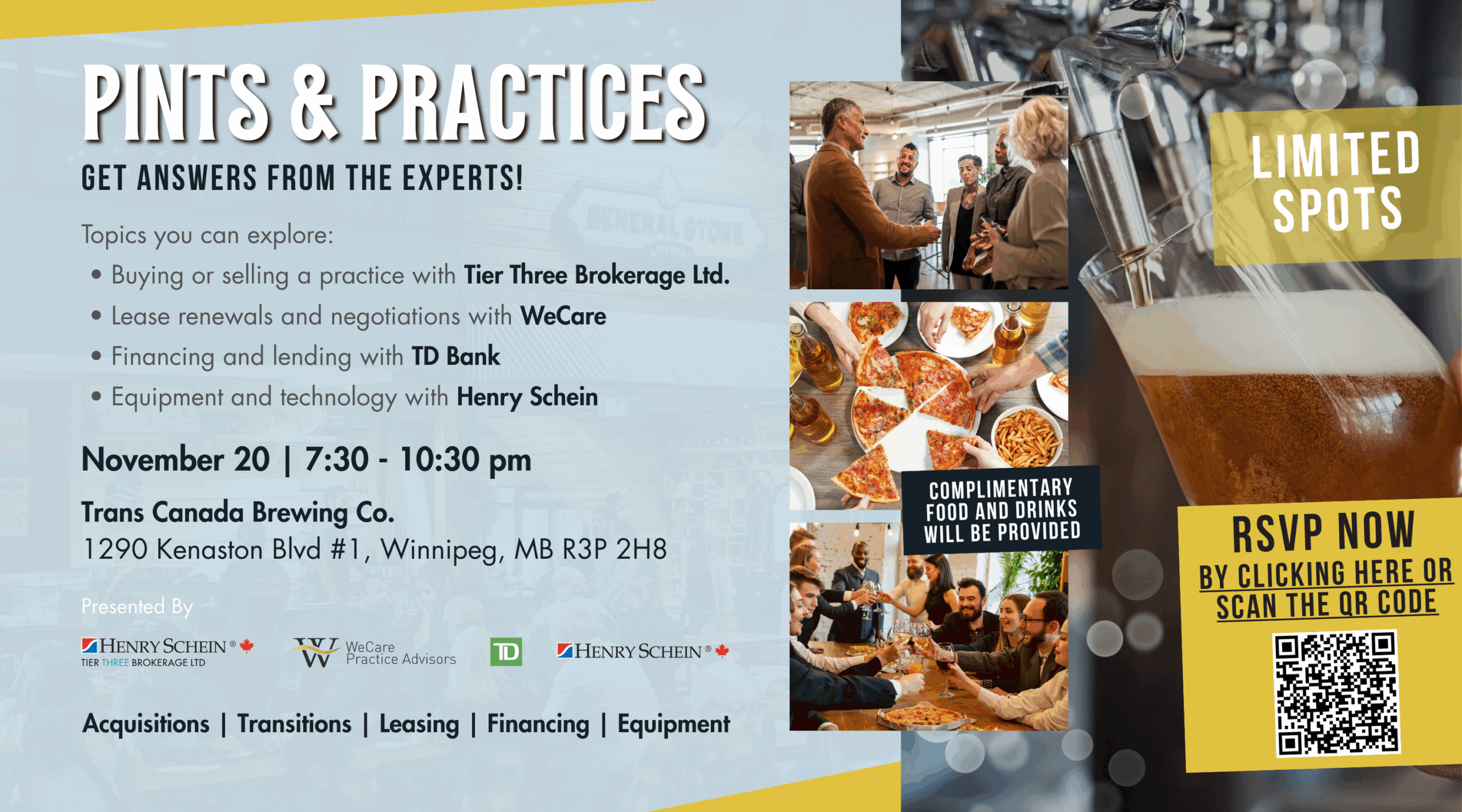 (Winnipeg, MB) PINTS & PRACTICES - Get answers from the experts!